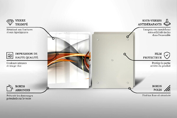 Induction hob cover Modern shapes