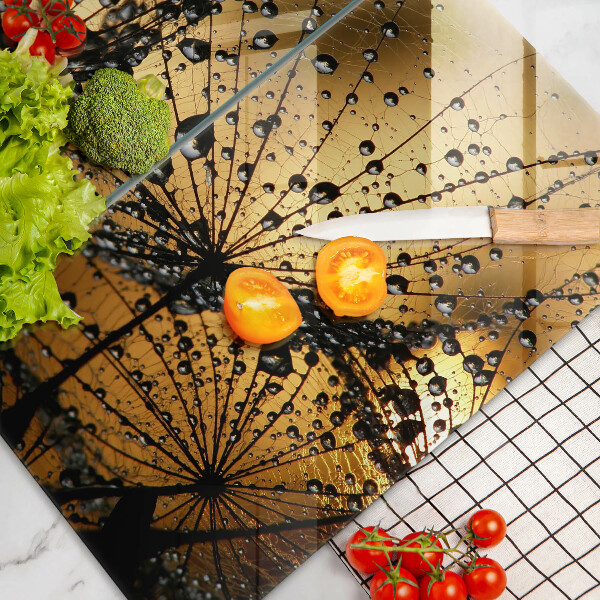 Induction hob cover Rosa and dandelions