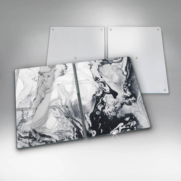 Induction hob cover Ink abstraction