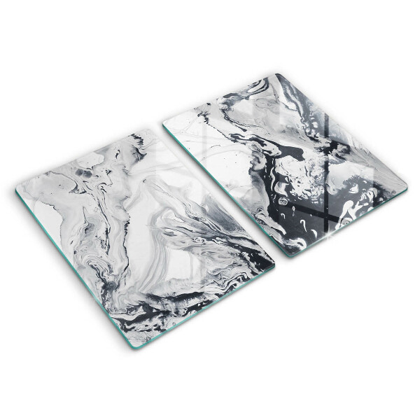 Induction hob cover Ink abstraction