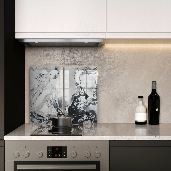 Induction hob cover Ink abstraction