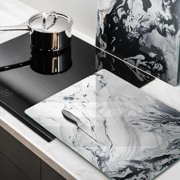 Induction hob cover Ink abstraction