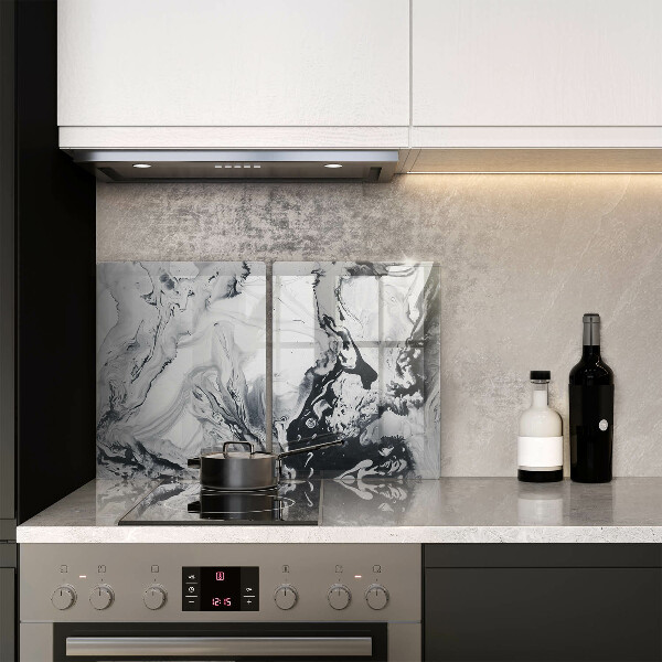 Induction hob cover Ink abstraction