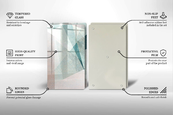 Kitchen worktop protector Sharp abstraction