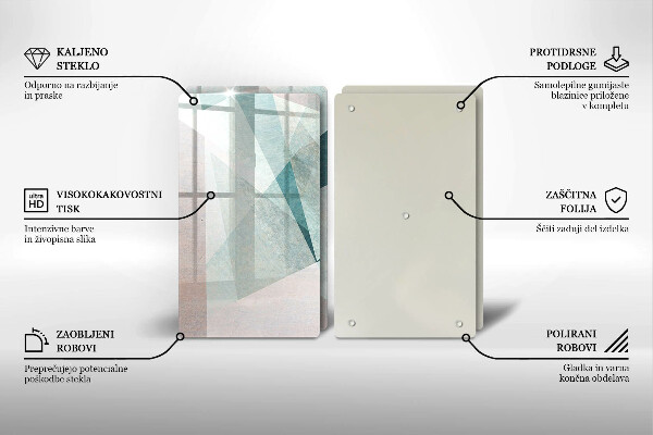 Kitchen worktop protector Sharp abstraction