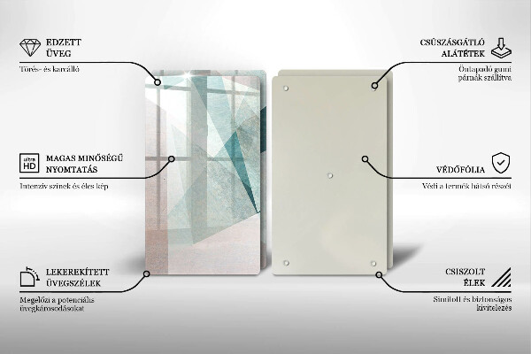 Kitchen worktop protector Sharp abstraction