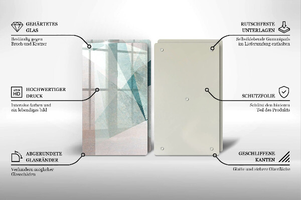 Kitchen worktop protector Sharp abstraction