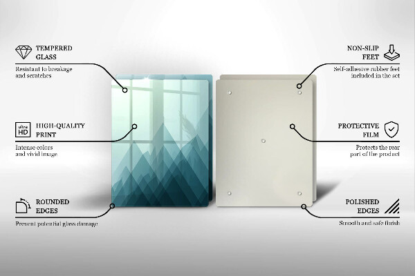 Kitchen worktop protector Abstract mountains