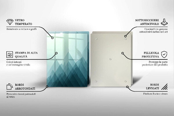 Kitchen worktop protector Abstract mountains