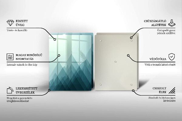 Kitchen worktop protector Abstract mountains