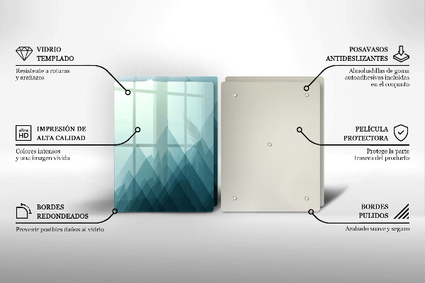 Kitchen worktop protector Abstract mountains