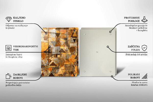 Kitchen worktop protector Geometric figure pattern