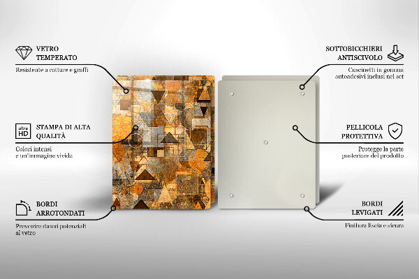 Kitchen worktop protector Geometric figure pattern