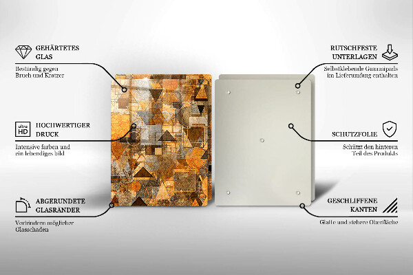 Kitchen worktop protector Geometric figure pattern