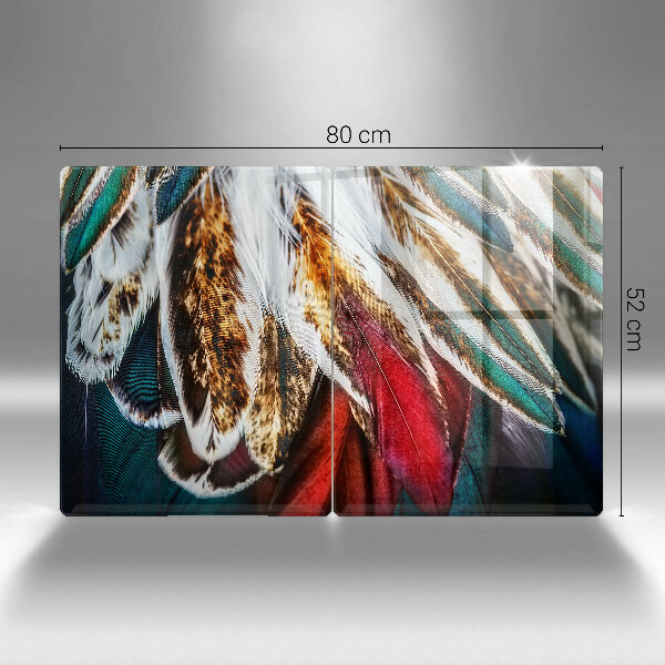 Kitchen worktop protector Boho bird feathers