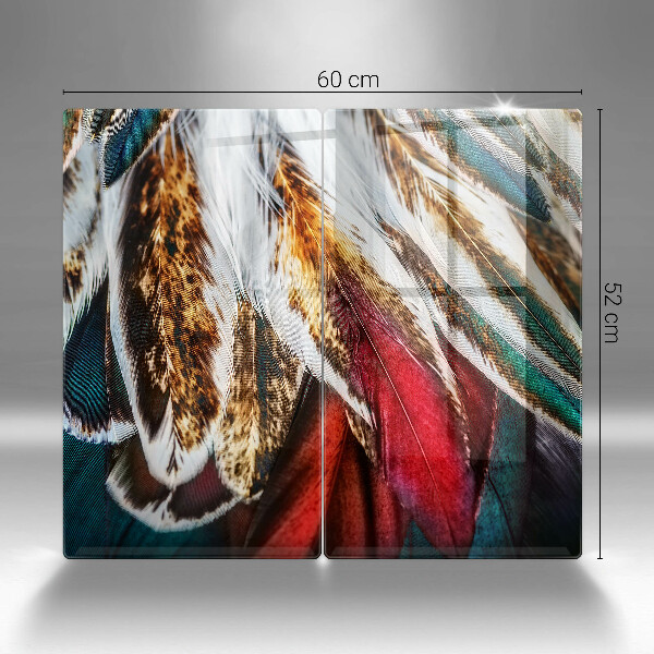 Kitchen worktop protector Boho bird feathers