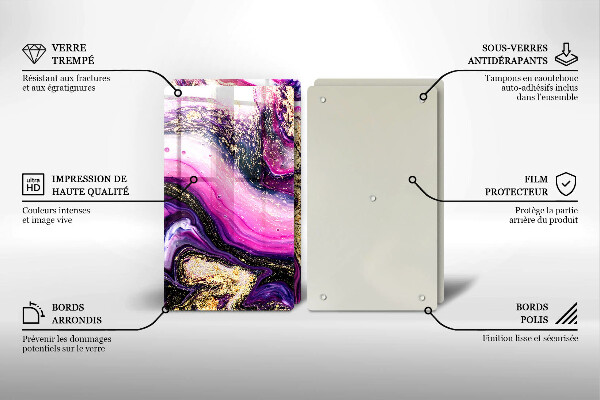 Work surface savers Abstraction design gold