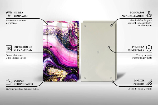 Work surface savers Abstraction design gold