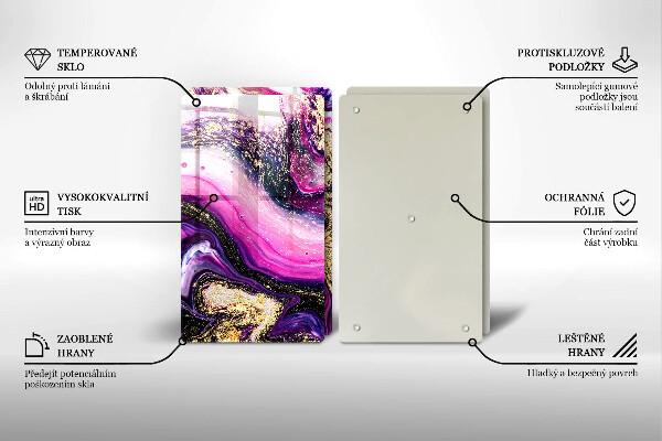 Work surface savers Abstraction design gold