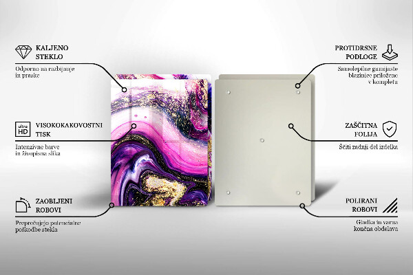 Work surface savers Abstraction design gold