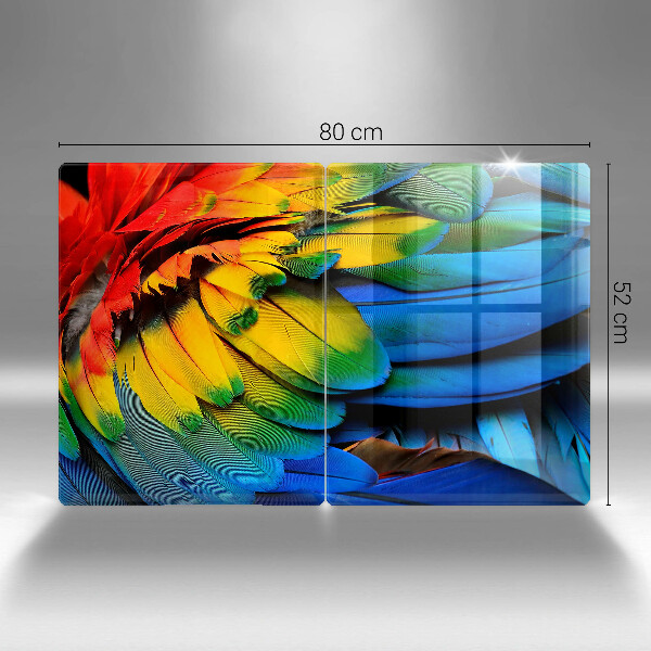 Work surface savers Colorful parrots