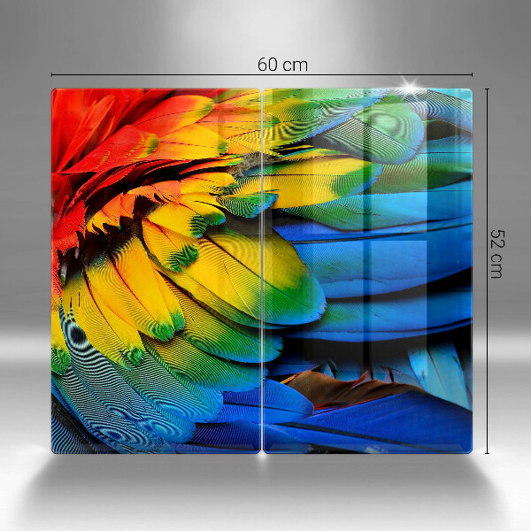 Work surface savers Colorful parrots