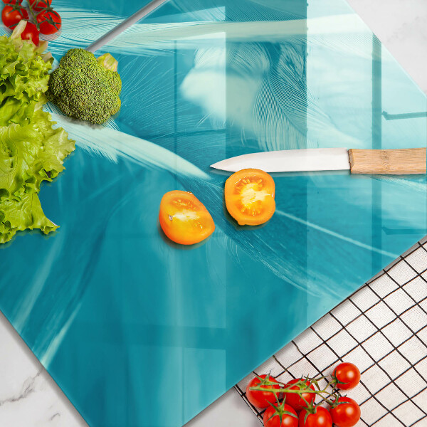 Induction hob cover Delicate feathers