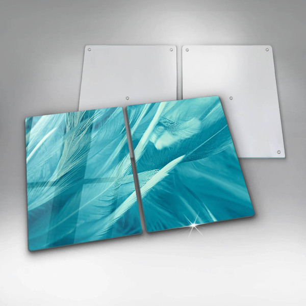 Induction hob cover Delicate feathers
