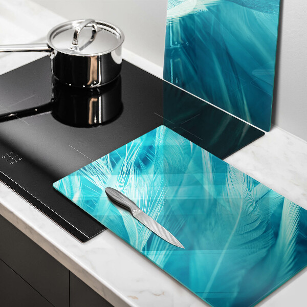 Induction hob cover Delicate feathers