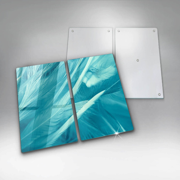 Induction hob cover Delicate feathers