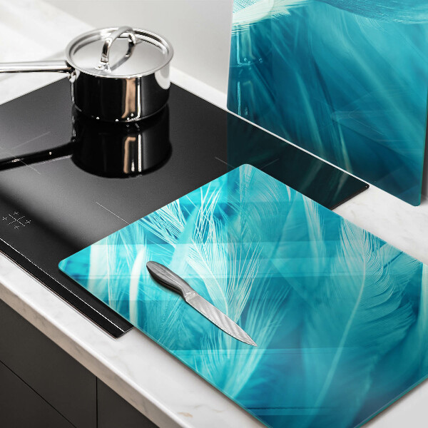Induction hob cover Delicate feathers