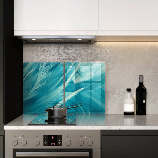 Induction hob cover Delicate feathers