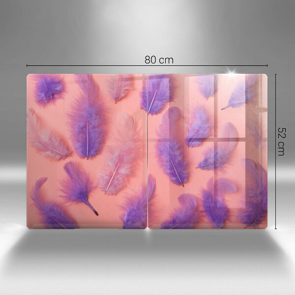 Induction hob cover Fluffy feathers