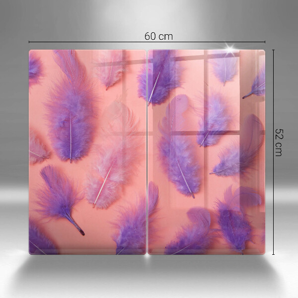 Induction hob cover Fluffy feathers