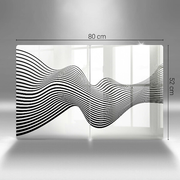 Induction hob cover Linear abstraction