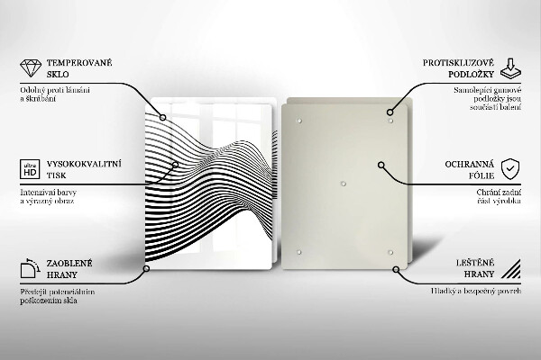 Induction hob cover Linear abstraction