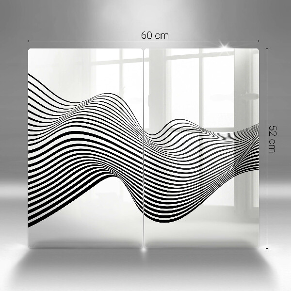 Induction hob cover Linear abstraction