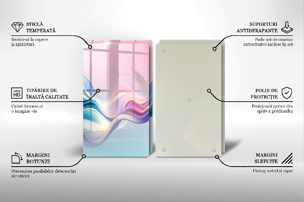 Induction hob cover Pastel abstraction