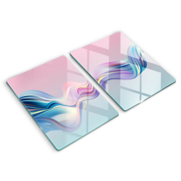Induction hob cover Pastel abstraction