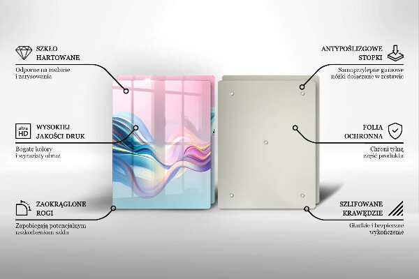 Induction hob cover Pastel abstraction