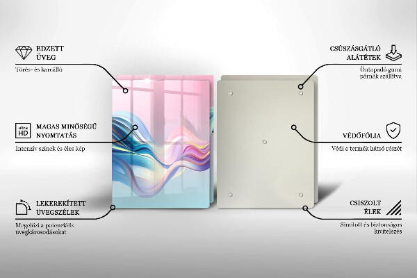 Induction hob cover Pastel abstraction