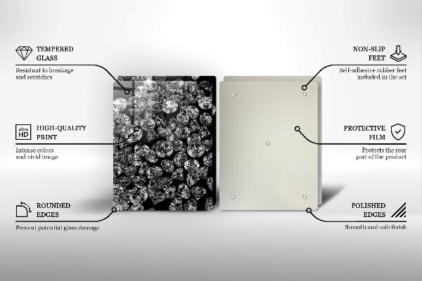 Induction hob cover Diamonds