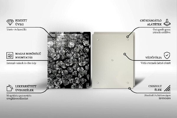 Induction hob cover Diamonds