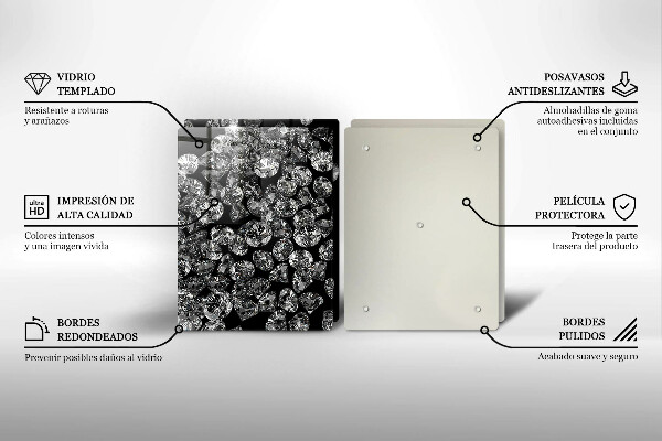 Induction hob cover Diamonds