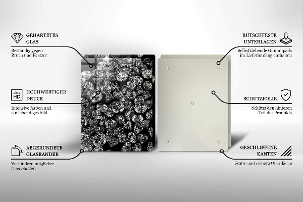 Induction hob cover Diamonds