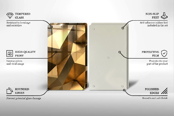 Induction hob cover Background abstraction structure