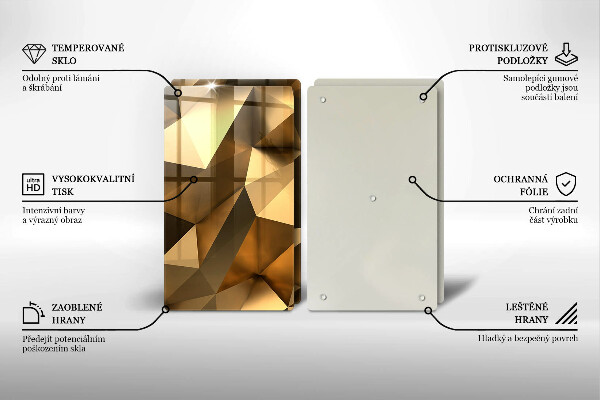 Induction hob cover Background abstraction structure