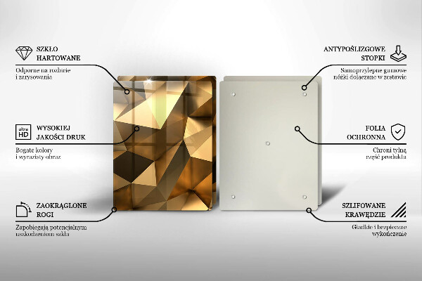 Induction hob cover Background abstraction structure