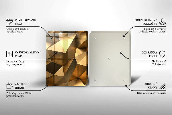 Induction hob cover Background abstraction structure