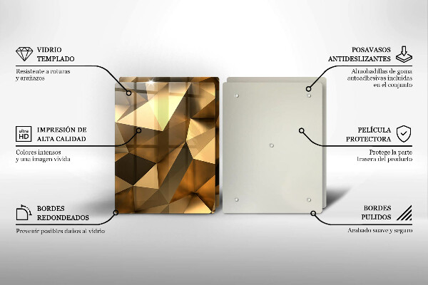 Induction hob cover Background abstraction structure